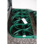 20 lengths of green powder coated metal edging