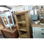 (7) Light oak small open shelf unit