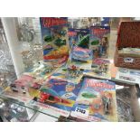 Quantity of Thunderbirds match box figures and toys
