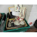 Crate containing UK telephone cards