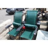 Pair of Sun Coast reclining sun loungers