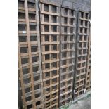 2 1'x6' wooden garden trellis panels