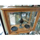 (2153) Phillip Harris Ltd. laboratory scales with wooden case