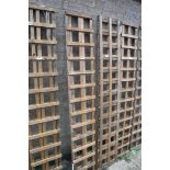 2 1'x6' wooden garden trellis panels