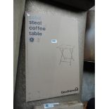 Saba steel coffee table in box