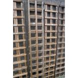 2 1'x6' wooden garden trellis panels