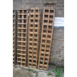 2 1'x6' wooden garden trellis panels