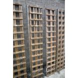 2 1'x6' wooden garden trellis panels