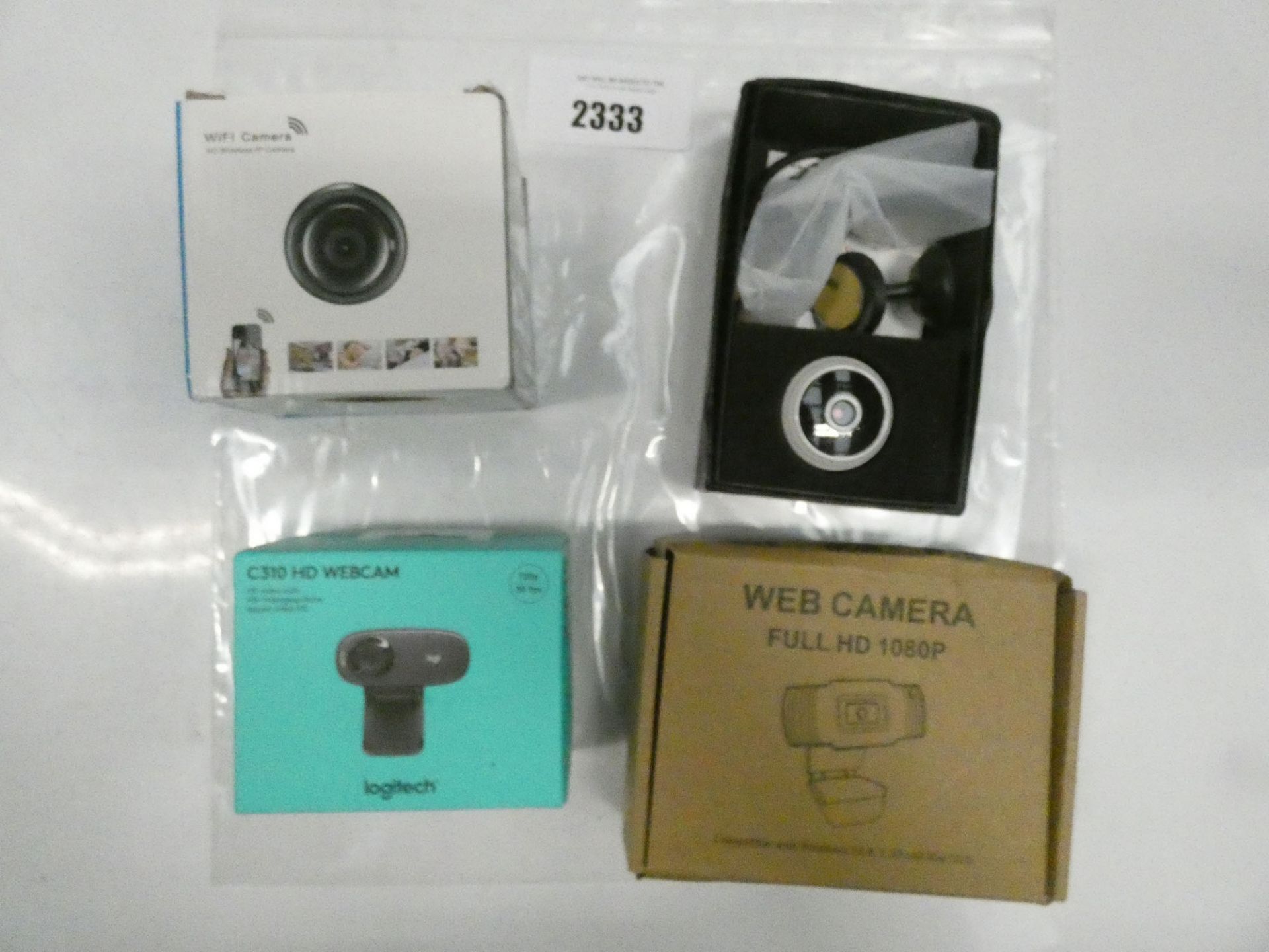 2x webcams and 2x pinhole cameras