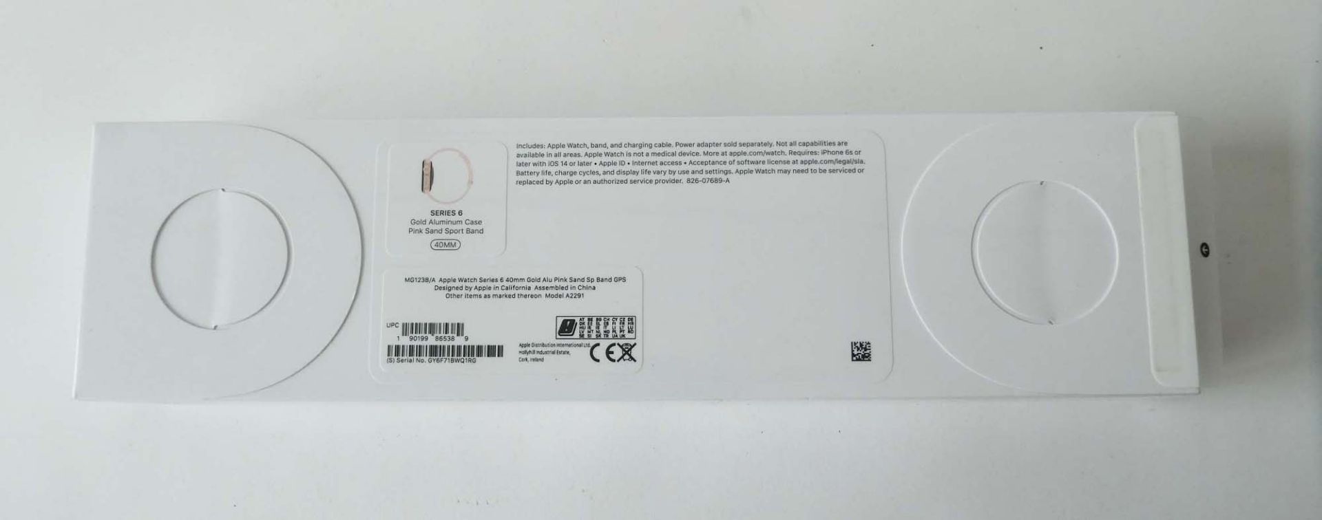 *Sealed* Apple Watch Series 6 Gold Aluminium Case Pink Sand Sport Band - Image 2 of 2