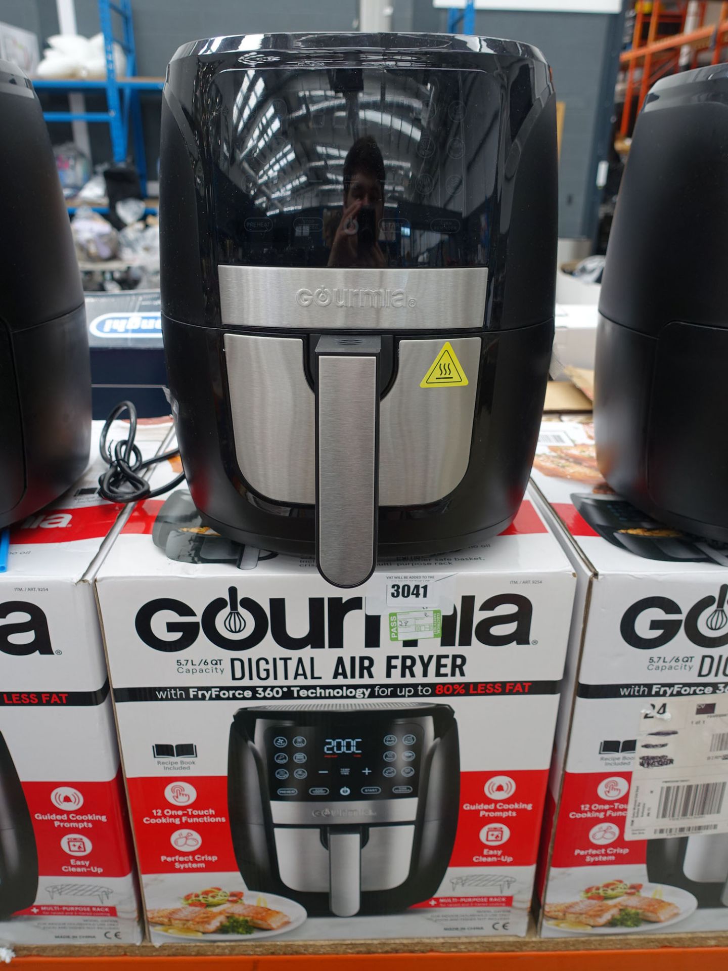 (2) Gourmia digital air fryer