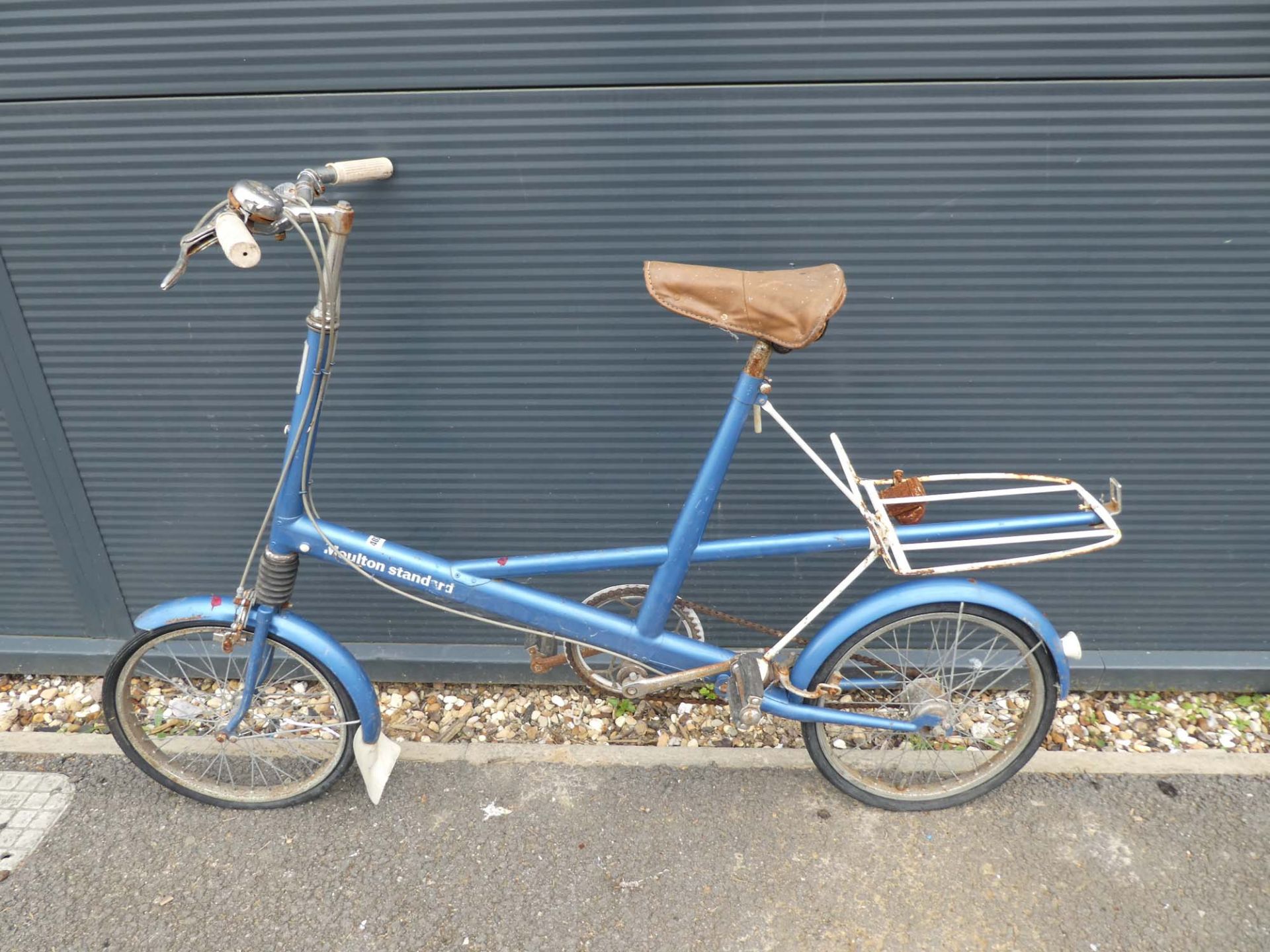 Vintage blue Moulton Standard bike