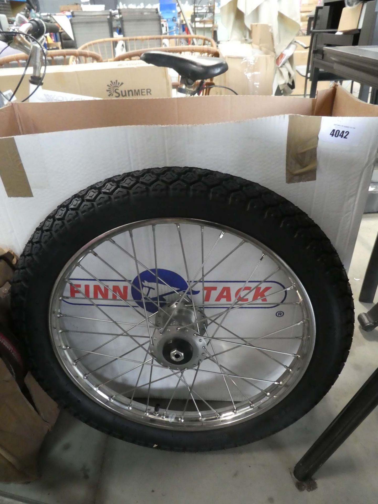 2 motorcycle wheels and tyres