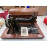 Vintage cased sewing machine