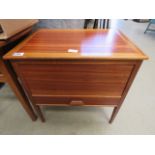 2 teak sewing boxes