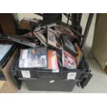 Box containing DVD's