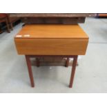 Teak single drawer cabinet