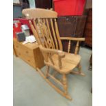 Beech rocking chair
