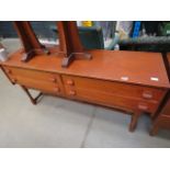 4 drawer teak sideboard