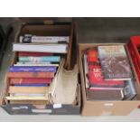 2 boxes containing military and other reference books