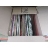 Box containing vinyl records