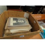 Box containing quantity of sheet music