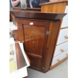 5117 - Edwardian single door corner cabinet