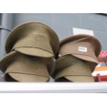 4 Serge military caps