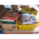 3 boxes containing antique price guides