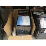 Box containing a quantity of classical and jazz CD's