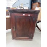 5244 - Georgian oak single door corner cupboard