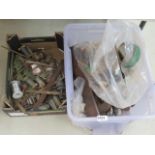 2 boxes containing quantity of tools, soldering wire and general metalware