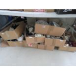 8 boxes containing household china, teapots, dinner plates, jugs and ornaments