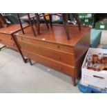 Teak chest of 3 drawers