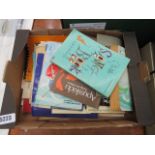 Box containing childrens songbooks