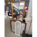 2 rectangular mirrors plus dome topped mirrors