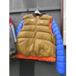 Blue puffer style jacket plus a gilet