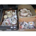 3 boxes containing Japanese Export tea service, wash jug and bowl set plus general crockery