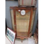 1950's china cabinet with a Smiths clock