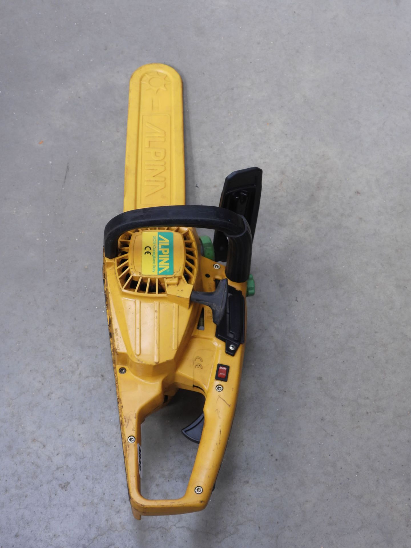 4061 Alpina yellow petrol powered chainsaw