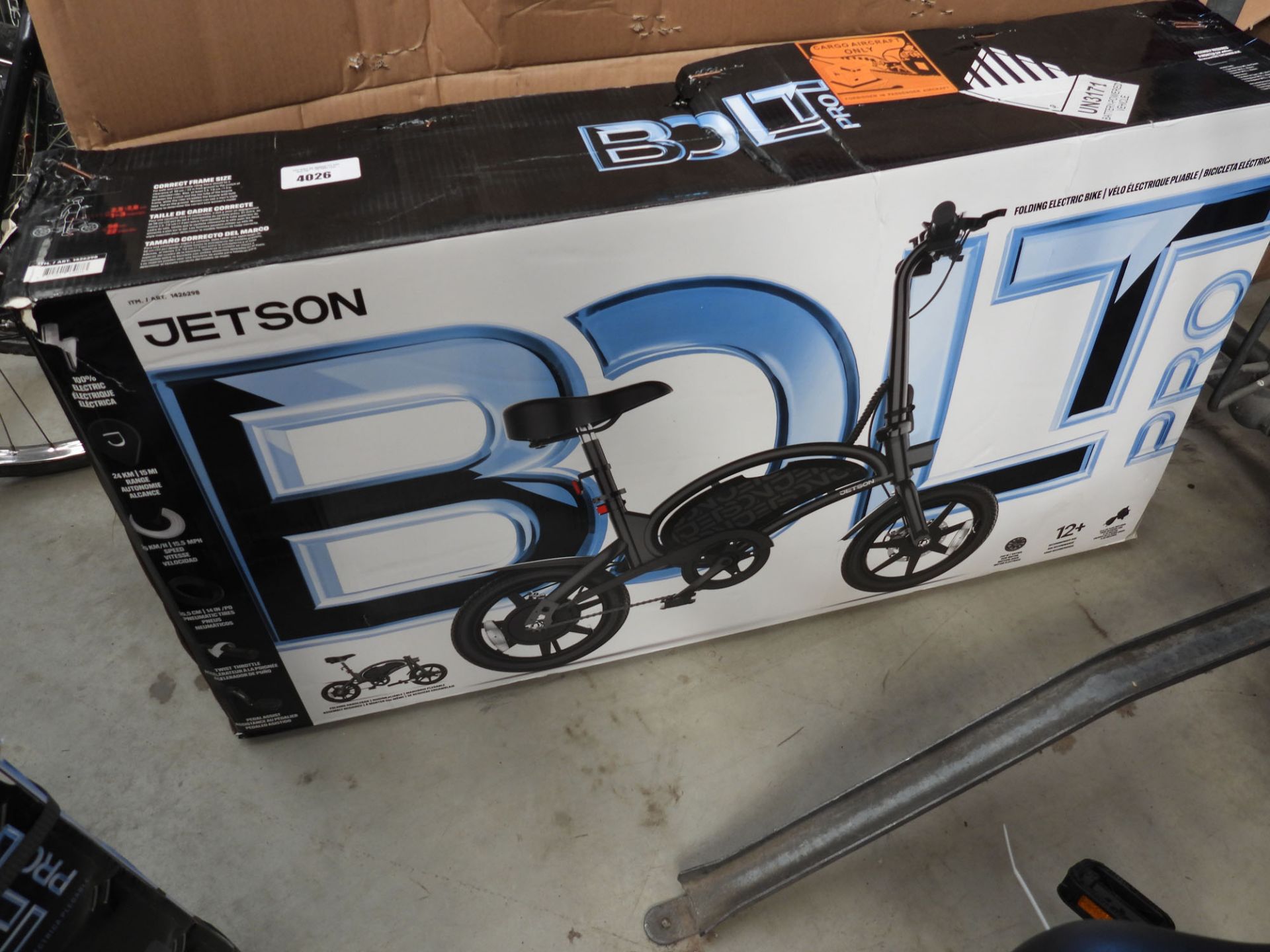 Boxed Jetson electric bike no charger