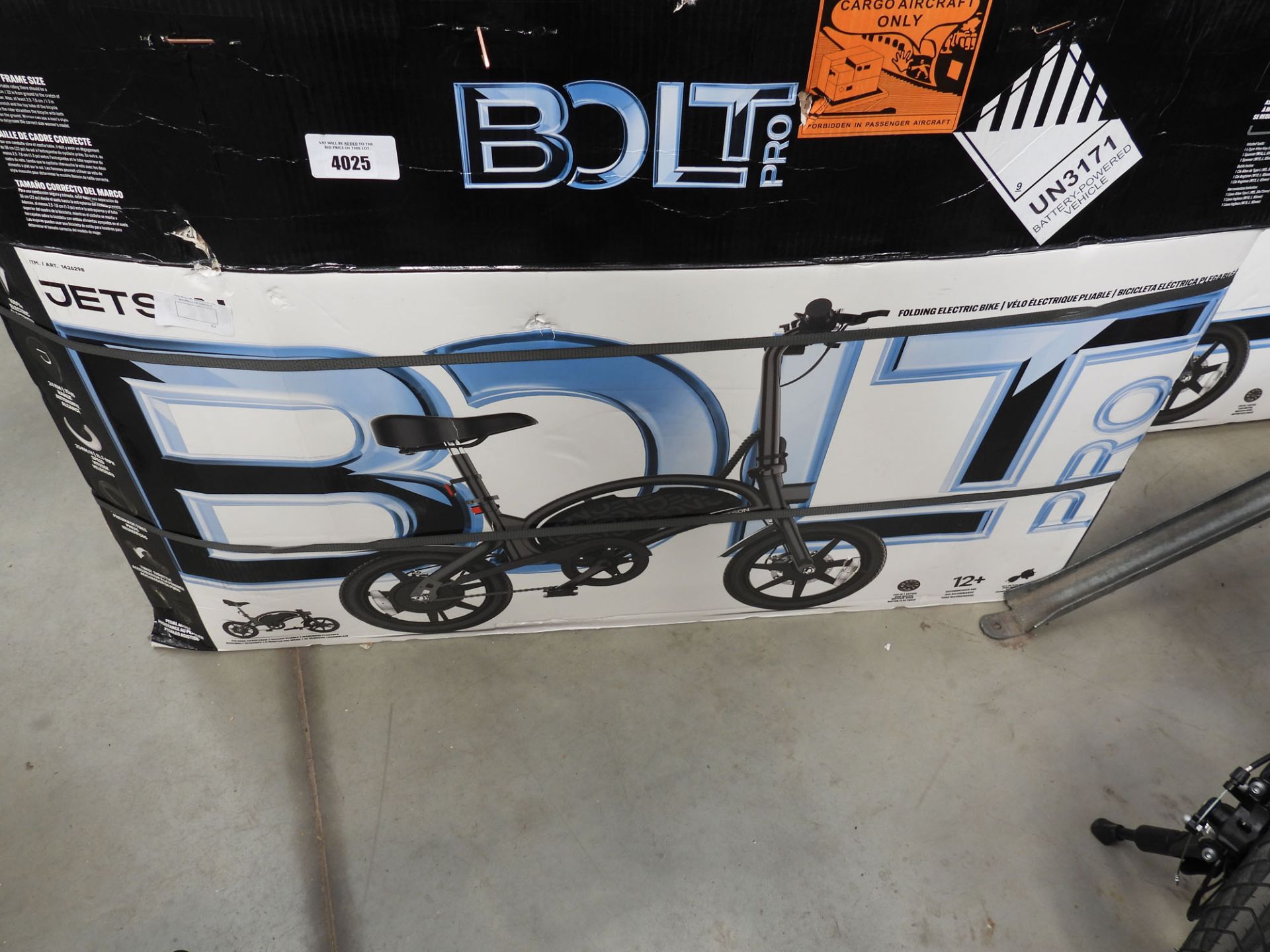 Boxed Jetson electric bike with charger