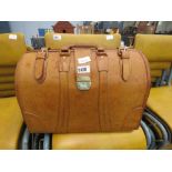 Leather carry bag Fair condition, some staining to leather