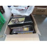 Box containing Scalextric track