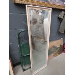 5264 Narrow rectangular mirror in cream frame