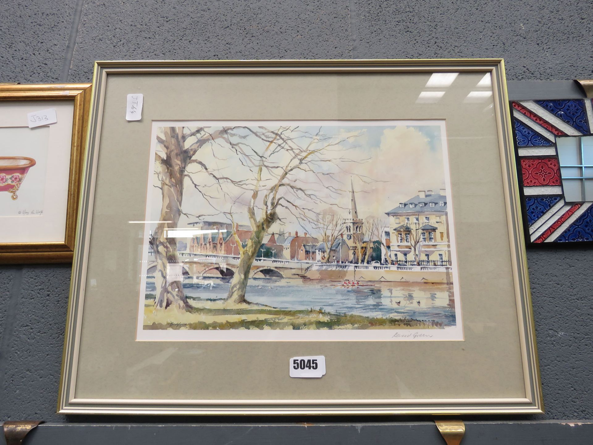 5053 David Green print of Bedford Bridge