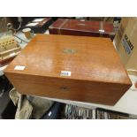Victorian oak box