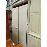 Cream painted double wardrobe