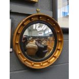 Convex port hole mirror
