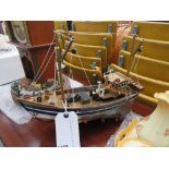 Model fishing boat